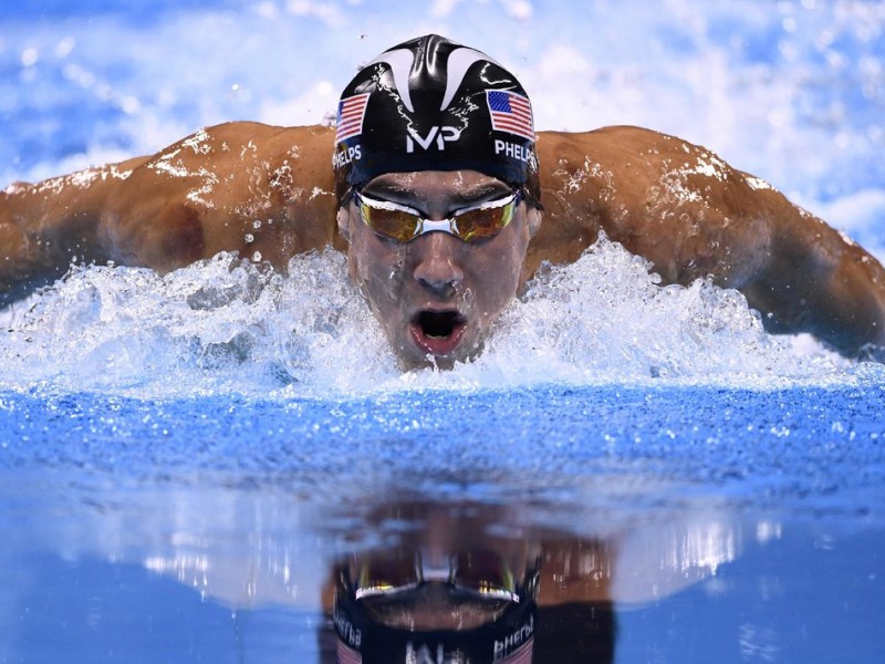 Phelps, en el segment de braça dels 200 m estils AFP