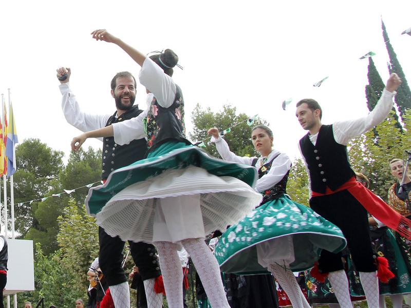 Els extremenys han compartit uns dies d'actes festius i de convivència amb veïns de Santa Margarida de Montbui. DANI GRADOS