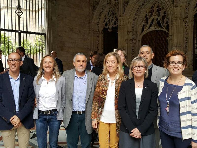 Alcaldes del Penedès al Palau de la Generalitat. PDECAT