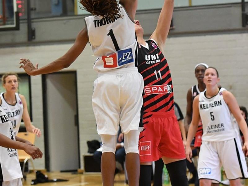 Gran salt de Jasmine Thomas amb Alminaite FIBAEUROPE
