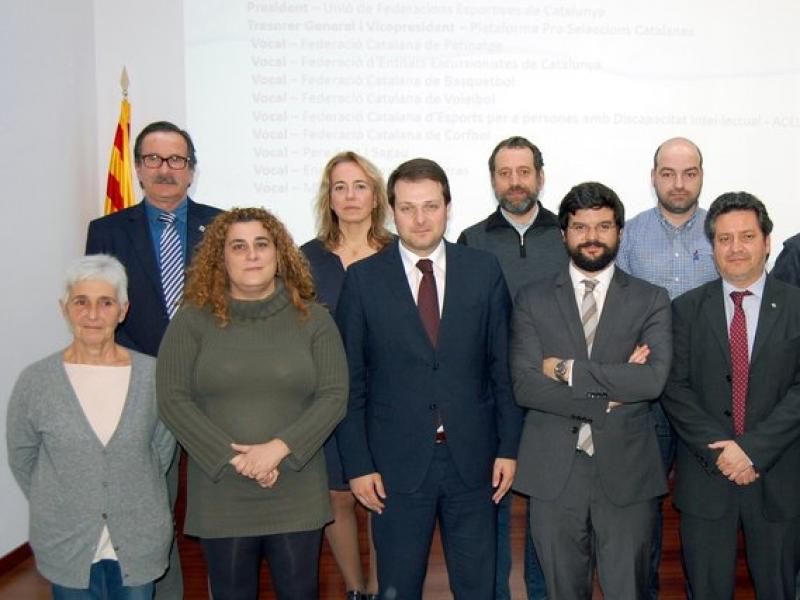 El nou comitè executiu del Comitè Olímpic Català, el dia de l'elecció UFEC