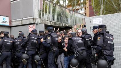 Càrrega policial a l’escola Bruguera de Girona, avui fa sis anys