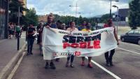 La Plataforma de suport a les 7 encausades de la Seu s’han manifestat aquest dijous 20 de juny del 2019 pels carrers de la Seu per donar suport als membres del CDR Alt Urgell detinguts