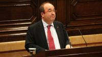 Miquel Iceta, durant la seva intervenció al Parlament