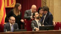 Josep Costa, Roger Torrent i altres membres de la mesa del Parlament del 2019