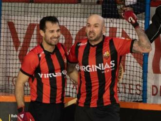 Aragonès i Marín celebren un dels gols