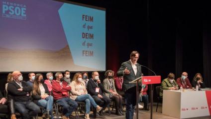 Illa intervenia ahir al congrés del PSOE de Menorca