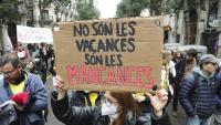Manifestació el passat 30 de març a Barcelona contra les retallades a educació