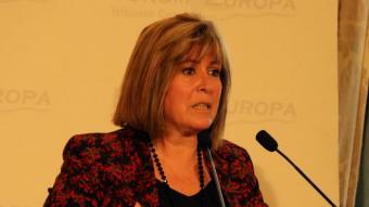 L’alcaldessa de l’Hospitalet de Llobregat, Núria Marín, en una conferència pronunciada recentment