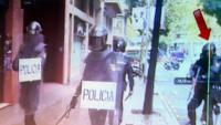 Agents de policia, l’1 d’Octubre, que van participar en les càrregues que van acabar amb la greu ferida ocular a Roger Español