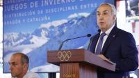 El president del COE, Alejandro Blanco, fent l’anunci dimarts passat que renunciava a presentar una candidatura per als Jocs del 2030