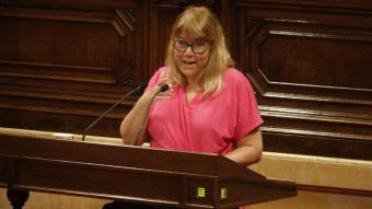La consellera Garriga, ahir al Parlament
