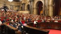 Una imatge del ple del Parlament d’aquest dimecres