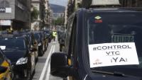 Protesta de taxistes per la regulació de les VTC