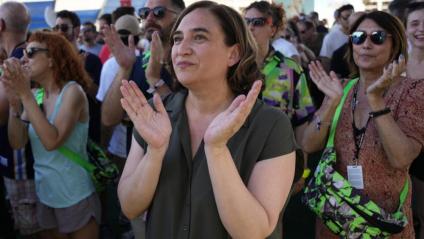 L’alcaldessa de Barcelona, Ada Colau, al festival Sònar dijous passat