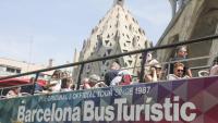 Turistes a la Sagrada Família de Barcelona