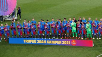 Els jugadors del Barça en el Gamper del 2021