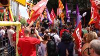 Concentració de sindicalistes a Barcelona