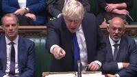 Boris Johnson, el primer ministre britànic, durant la sessió de control a la qual es va sotmetre ahir, a la Cambra dels Comuns