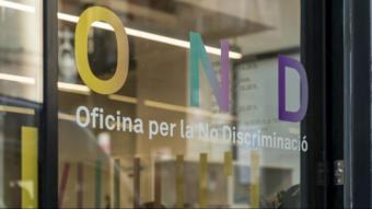 Entrada de l’Oficina per la No Discriminació de l’Ajuntament de Barcelona