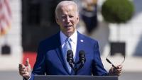El president estatunidenc, Joe Biden, compareixia avui als jardins de la Casa Blanca davant els periodistes