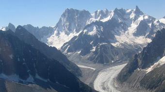 La Mer de Glace, al massís del Mont Blanc