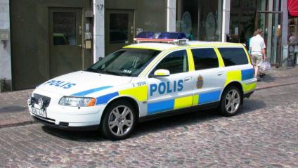 Un vehicle de la policia sueca