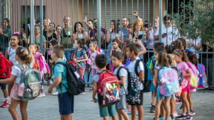 El primer dia d’aquest curs a l’etapa de primària de l’escola de Taialà, de Girona
