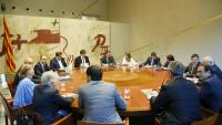 Reunió del Consell Executiu de Carles Puigdemont, el 17 octubre del 2017
