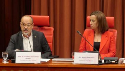 Compareixença del conseller de Drets Socials, Carles Campuzano, a la comissió del Parlament