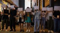 Protestes a Hong Kong per les víctimes de la política de covid zero del govern xinès