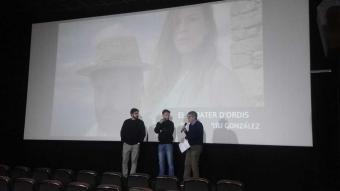 Els seus autors, David Ruiz i Pitu González, dilluns a la nit al Cinema Truffaut amb Guillem Terribas