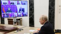 Putin, presidint ahir una reunió telemàtica del Consell de Seguretat de Rússia, després dels atacs amb drons a aeròdroms russos