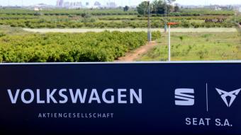 Terrenys de Volkswagen i Seat a Sagunt on es farà la gigafactoria de bateries del consorci alemany Volkswagen amb els recursos del PERTE