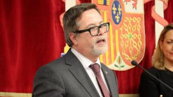 Santiago Castellà durant el discurs de presa de possessió.