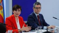 Isabel Rodríguez i Félix Bolaños en la roda de premsa posterior al consell de ministres
