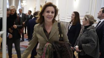 L’exsecretària general del PP María Dolores de Cospedal ahir dimarts a Madrid