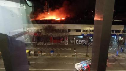 L’incendi que va cremar les instal·lacions de l’Escola Tècnica de Girona