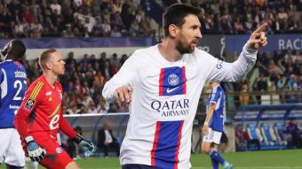 Messi celebra un gol amb el PSG