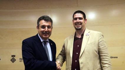 Pau Presas (ERC) –a la dreta– i Miquel Noguer (Junts), aquest mandat, han compartit govern a la Diputació