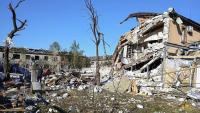 La zona residencial afectada pel bombardeig rus a Dnipro