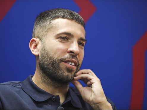 Jordi Alba, en l’entrevista per L’Esportiu