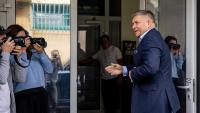 Robert Fico, entrant a la seu del partit Smer, guanyador de les eleccions, a Bratislava