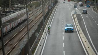 La carretera N-II millorarà la convivència entre bicicletes i cotxes al Maresme