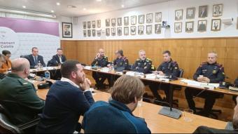 Imatge de la Junta de Seguretat Local celebrada a Calella aquesta tarda.