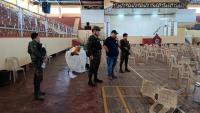 Les instal·lacions on s’oficiava la missa, després de l’explosió, a les Filipines