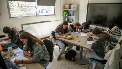 Alumnes de l’institut Francesc Ribalta de Solsona