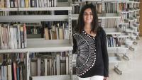 Eva Bagán, fa uns dies a la Biblioteca de Sant Roc