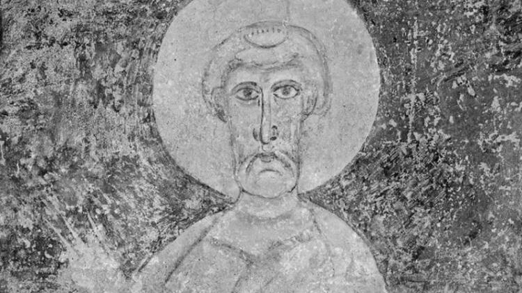 Fragment de les pintures murals de l’església de Santa Maria de Cap d’Aran.