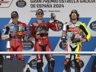 Marc Márquez, al segon lloc del podi del GP d’Espanya